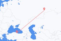Vluchten van Tsjeljabinsk naar Samsun