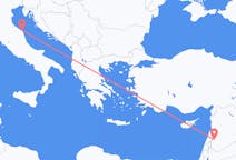 Flyrejser fra Damaskus til Ancona