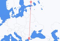 Flights from Çanakkale, Turkey to Lappeenranta, Finland