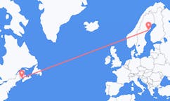 Flights from Saint John to Umeå