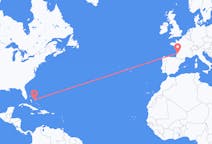 Flights from Rock Sound, the Bahamas to Bordeaux, France
