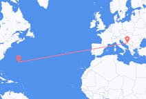 Flug frá Bermúda, Bretlandi til Sarajevo, Bosníu og Hersegóvínu