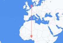 Flyg från Ilorin, Nigeria till Amsterdam, Nederländerna