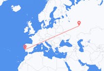 Flyreiser fra Kazan, Russland til Lisboa, Portugal