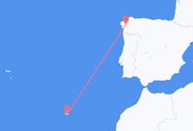 Flyrejser fra Santiago de Compostela, Spanien til Funchal, Portugal