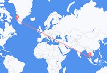 出发地 泰国合艾目的地 格陵兰努克的航班
