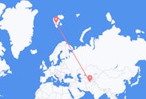 Flyg från Termez, Uzbekistan till Svalbard, Svalbard och Jan Mayen