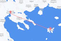 Vluchten van Thessaloniki, Griekenland naar Lemnos, Griekenland