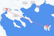 ギリシャのテッサロニキから、ギリシャのリムノス島までのフライト