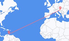 Flüge von Willemstad, Curaçao nach Heviz, Ungarn
