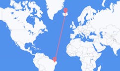 Flights from Juazeiro do Norte, Brazil to Akureyri, Iceland