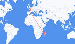 Flights from Tôlanaro, Madagascar to Lourdes, France