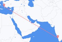 出发地 印度出发地 科泽科德目的地 希腊科斯岛的航班
