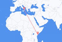 Flyrejser fra Lamu, Kenya til Lamezia Terme, Italien