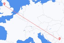 Vluchten van Manchester, Engeland naar Niš, Servië