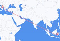 Flyg från Makassar, Indonesien till Bari, Italien