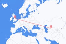 Flights from Nukus, Uzbekistan to Leeds, the United Kingdom