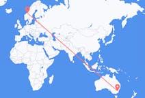 Flyrejser fra Canberra, Australien til Trondheim, Norge