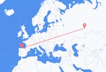 Flyg från Yekaterinburg, Ryssland till Santiago del Monte, Spanien