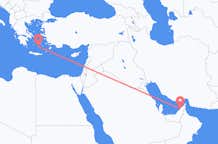 Flights from Dubai to Santorini