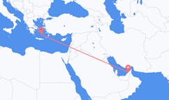 Flyrejser fra Dubai, De Forenede Arabiske Emirater til Santorini, Grækenland