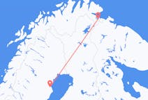 Vluchten van Skelleftea, Zweden naar Kirkenes, Noorwegen