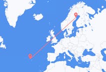 Fly fra Terceira til Skellefteå
