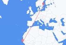 Loty z Cap Skiring, Senegal do Sztokholmu, Szwecja