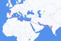 Voli da Mumbai, India to Madrid, Spagna