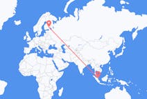 Flyg från Singapore, Singapore till Nyslott, Finland