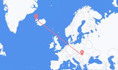 Flights from the city of Oradea, Romania to the city of Ísafjörður, Iceland