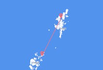 Loty z miasta Sanday, Orkney do miasta Shetland Islands