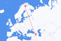 Flights from Hakkâri, Turkey to Kittilä, Finland