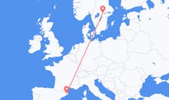 Flyg från Girona, Spanien till Örebro, Sverige