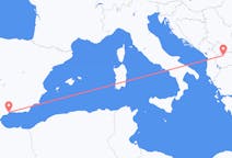 Flyg från Skopje, Nordmakedonien till Malaga, Spanien