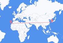 Vluchten van Kagoshima, Japan naar Las Palmas (ort i Mexiko, Veracruz, Tihuatlán), Spanje