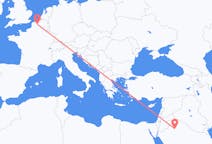 Flyreiser fra Al Jawf Region, Saudi-Arabia til Lille, Frankrike