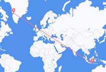 出发地 印度尼西亚丹帕沙目的地 格陵兰伊卢利萨特的航班