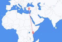 Flyreiser fra Ukunda, Kenya til Gazipaşa, Tyrkia