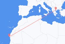 Flyreiser fra Nouâdhibou, Mauritania til Thessaloniki, Hellas