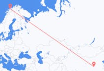 Vluchten van Xi'an, China naar Tromso, Noorwegen