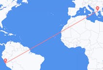 Flyg från Lima, Peru till Thessaloníki, Grekland