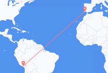 Flyg från Arequipa, Peru till Faro, Portugal