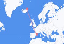 Flights from Egilsstaðir, Iceland to Palma de Mallorca, Spain