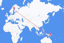 Flights from Port Moresby, Papua New Guinea to Umeå, Sweden