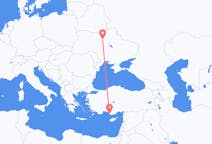 Flyreiser fra Kiev, Ukraina til Gazipaşa, Tyrkia