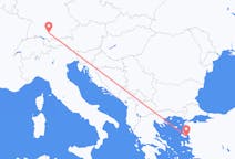 Flyg från Memmingen till Mytilene