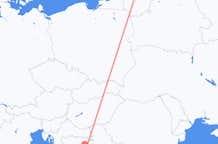 Flyreiser fra Kaunas, til Sarajevo