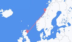 Flights from Brønnøysund, Norway to Aberdeen, the United Kingdom
