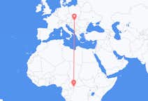 Flyg från Bangui, Centralafrikanska republiken till Budapest, Centralafrikanska republiken